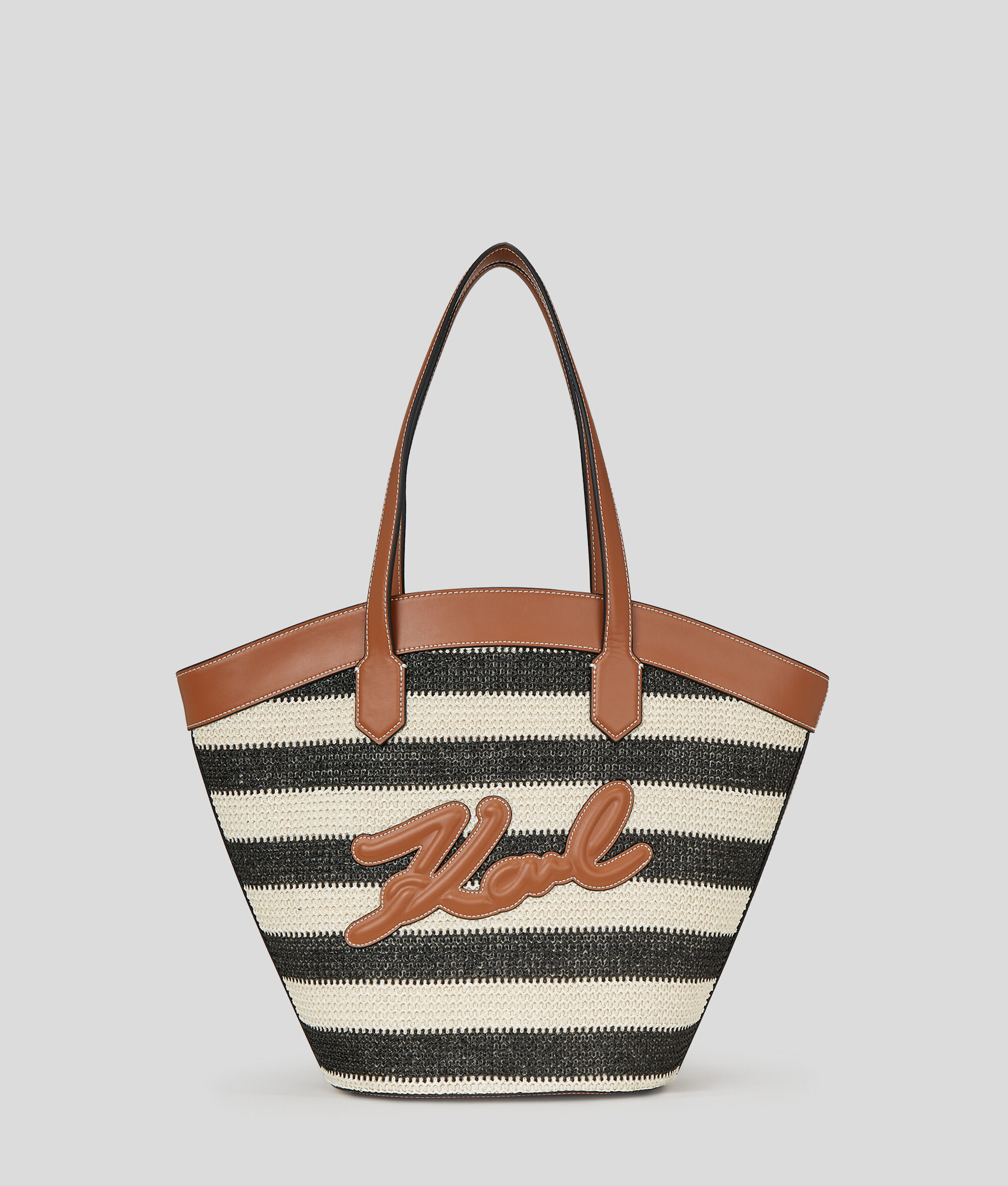 (image for) Interesting K/Signature Tulip Raffia Tote Bag